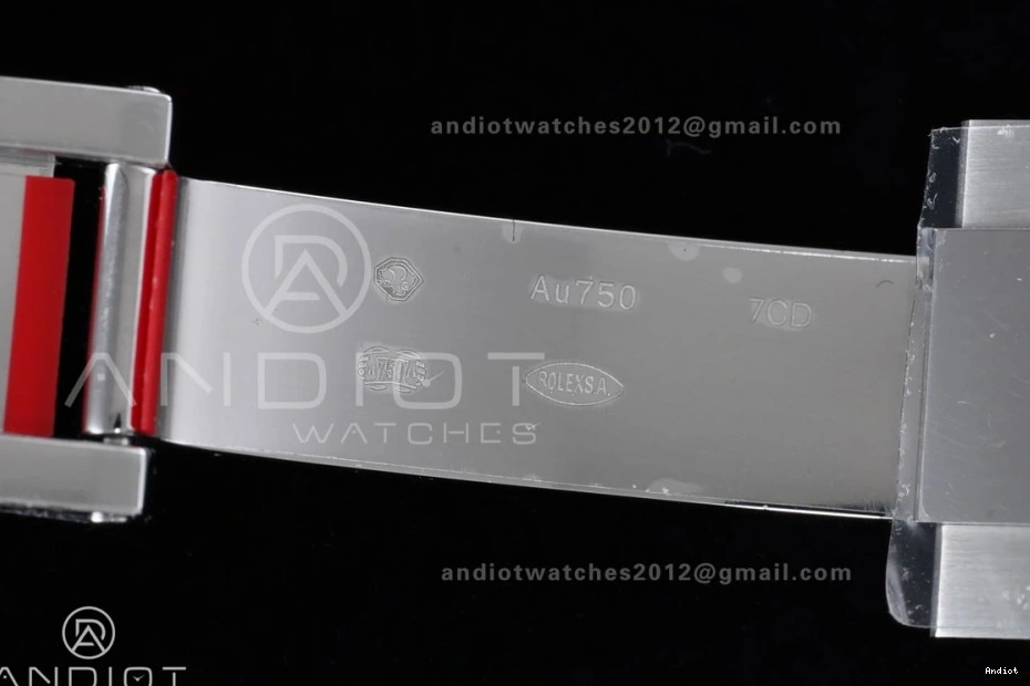 on Dial (Weighted) Oysterflex Silver VSF VS4131 Strap 1:1 Best Diamonds 126519 Daytona Edition Black V2 0306